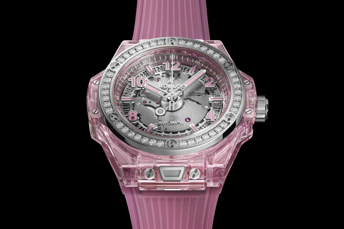 Hublot Big Bang ONE CLICK PINK SAPPHIRE DIAMONDS Ref# 465.JP.4802.RT.1204