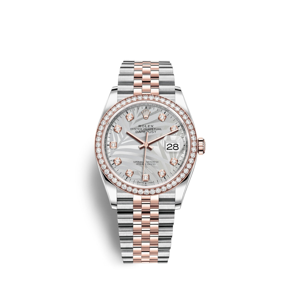 Datejust 36mm, Oystersteel and 18k Everose Gold, Ref# 126281rbr-0025