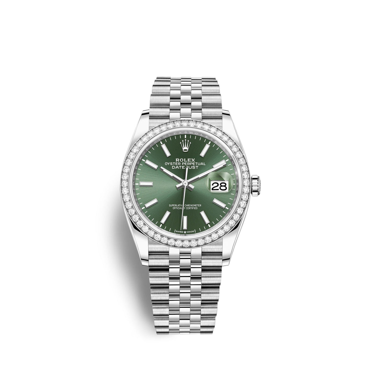 Datejust 36mm, Oystersteel and 18k White Gold, Ref# 126284rbr-0043