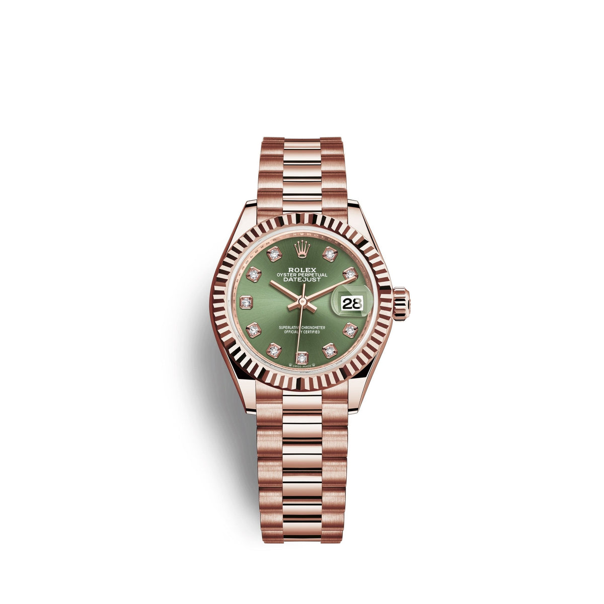 Lady-Datejust 28, 18k Everose Gold, Ref# 279175-0009