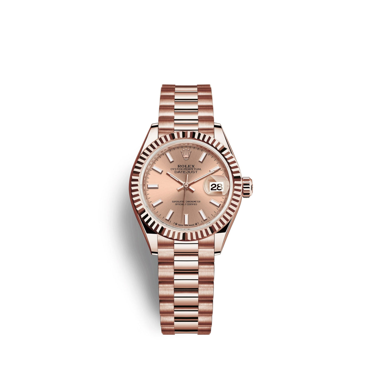 Lady-Datejust 28, 18k Everose Gold, Ref# 279175-0025
