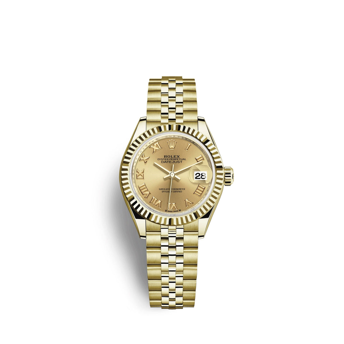 Lady-Datejust 28, 18k Yellow Gold, Ref# 279178-0023