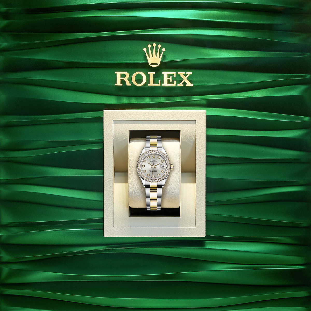 Lady-Datejust 28, Oystersteel and 18k Yellow Gold, Ref# 279383RBR-0008